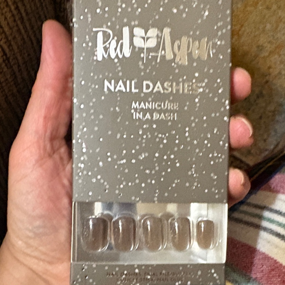Nail Dashes - Silver Glitter